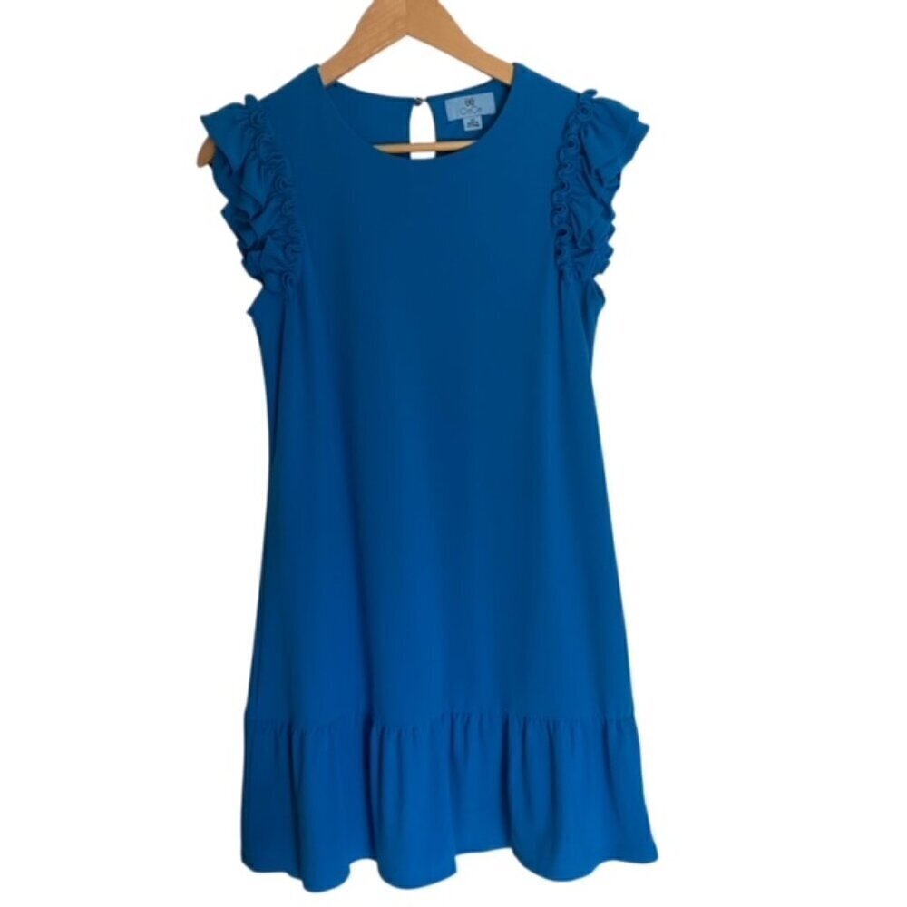 CeCe Blue Flutter Sleeve Dress XSmall